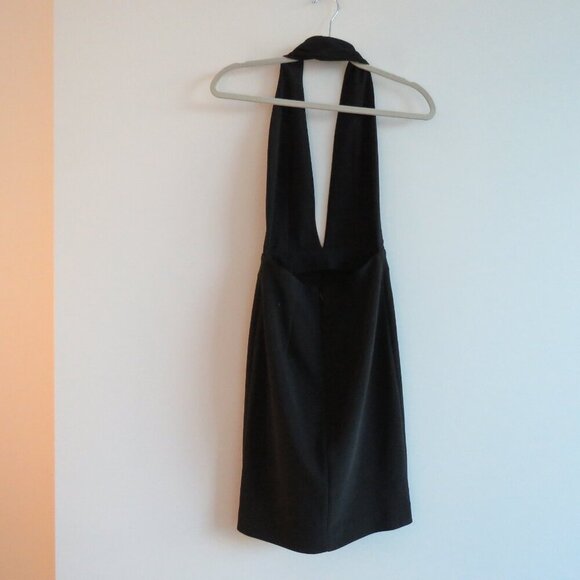 SOLACE LONDON Elora Mini Dress in Black Evening Minimalist Cocktail - Size US 4 - Picture 8 of 13